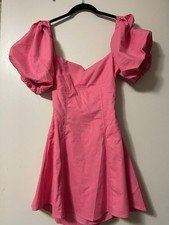 Fashion Nova Sienna Linen Mini Dress in pink linen material.