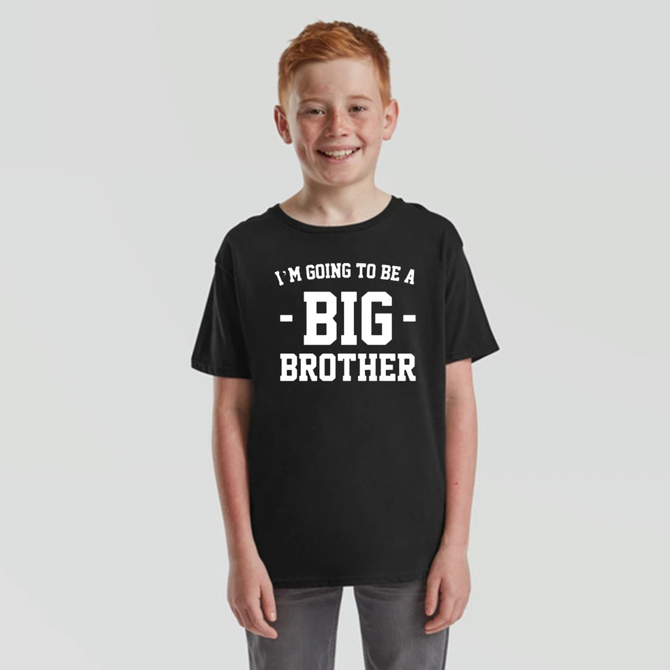 Im Going To Be A Big Brother Sibling Announcement Family Boys T-Shirt - Image 4 of 4