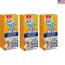 Pet Fresh Carpet Odor Eliminator Plus - 3 Pack, Eco-Friendly Effective 48.9 Oz