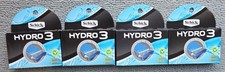 4 Packs of 4 of Hydro 3 Blade Razor Cartridge Refill 16 Total Cartridges