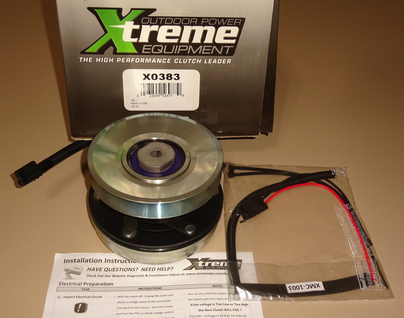 Outdoor Power Xtreme Equipment X0383 PTO Clutch NEW