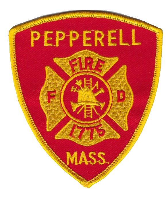 Pepperell (Middlesex County) MA Massachusetts Fire Dept. patch - NEW! *Clothback