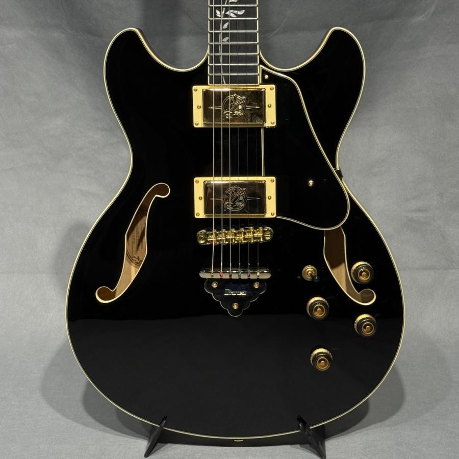 Ibanez AS93SP-BK Artcore Expressionist Black Semi-Hollow with gig