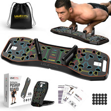 36-in-1 Push Up Board Home Gym w/ Ab Roller Resistance Bands Foldable