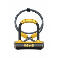 Onguard Pitbull Mini DT Lock - D Lock and Cable - Sold secure Diamond 8008