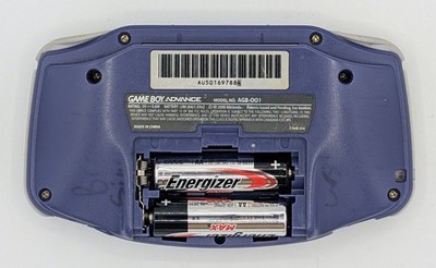 Nintendo Game Boy Advance GBA Console AGB-001 - Indigo Purple