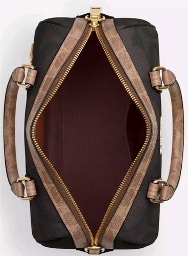 Coach Rowan Satchel/C-Body Bag In Signature Walnut/ Tan;CY679;BNWT:Retail: $398 - Picture 19 of 24