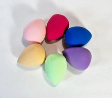 6 Pcs Cosmetic Egg Makeup Sponge Set Blender Multi color Beauty Foundation Puff