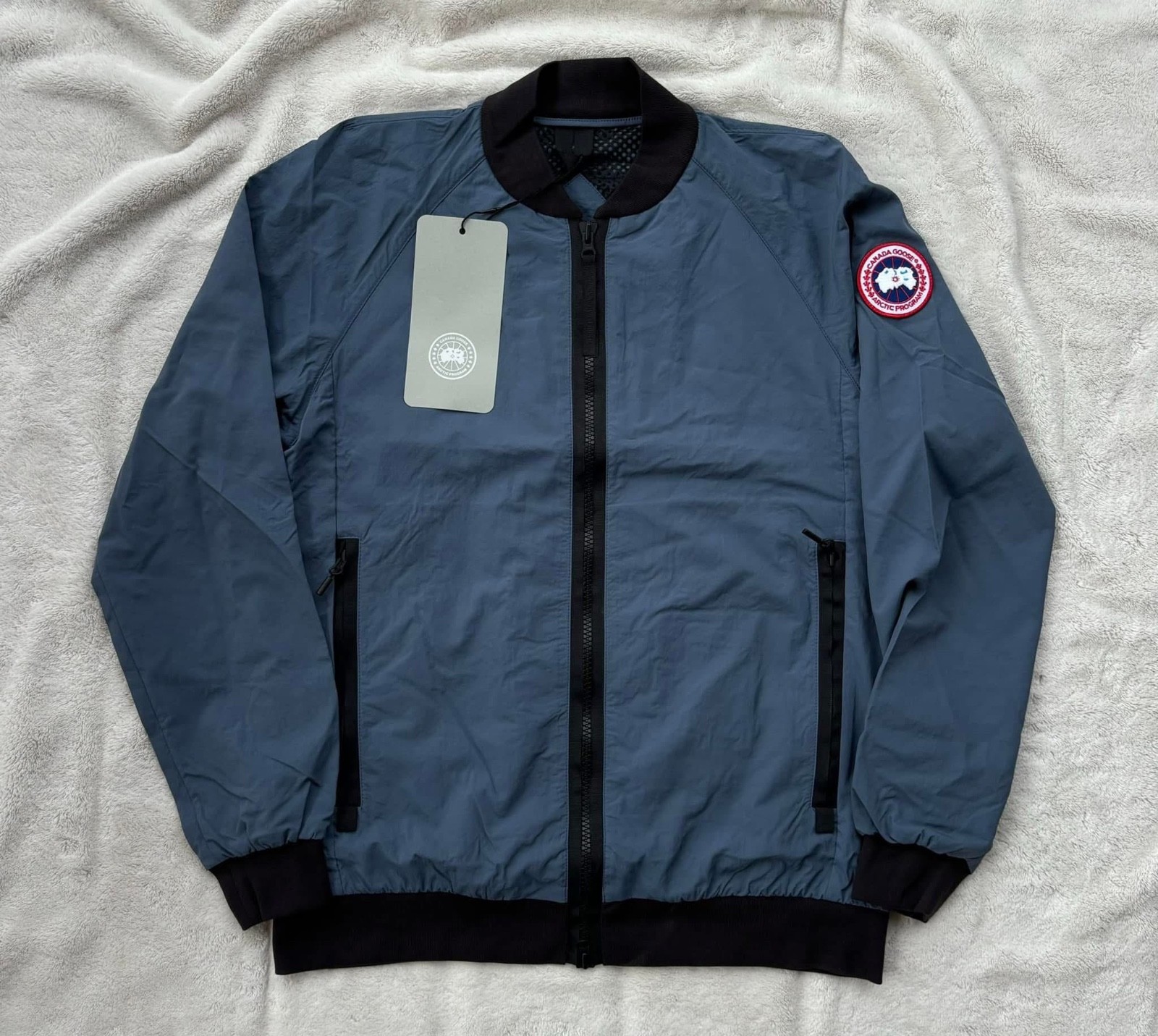 Canada Goose Ozone Blue Faber Bomber Wind/Rain Jacket - New - Authentic