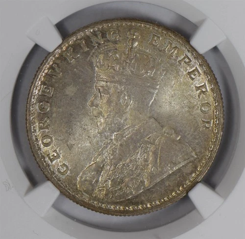 British India 1919 B Rupee silver NGC MS64 full luster rare grade NG0773 combine