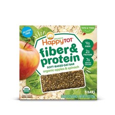 Happy Tot Organics Bestie Bars SoftBaked Oat Bars, Organic Toddler Snacks wit...