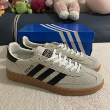 adidas Handball Spezial Grey/Black Suede Low Top Trainers Lace Up UK 7