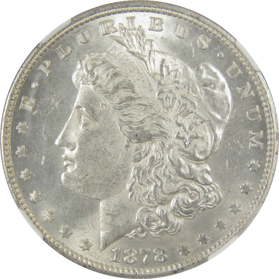 1878 8TF Morgan Dollar MS 62 NGC Silver Uncirculated SKU:I19938 - Image 3 of 4