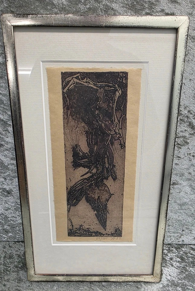 Radierung Horst Janssen Lirum Larum 1984 Ed. 24/100 handsigniert - Bild 2 von 4