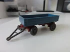 Wiking HO 400/19 2-axle. Truck Trailer Azure/Tan Red, Tow Hook Integrated