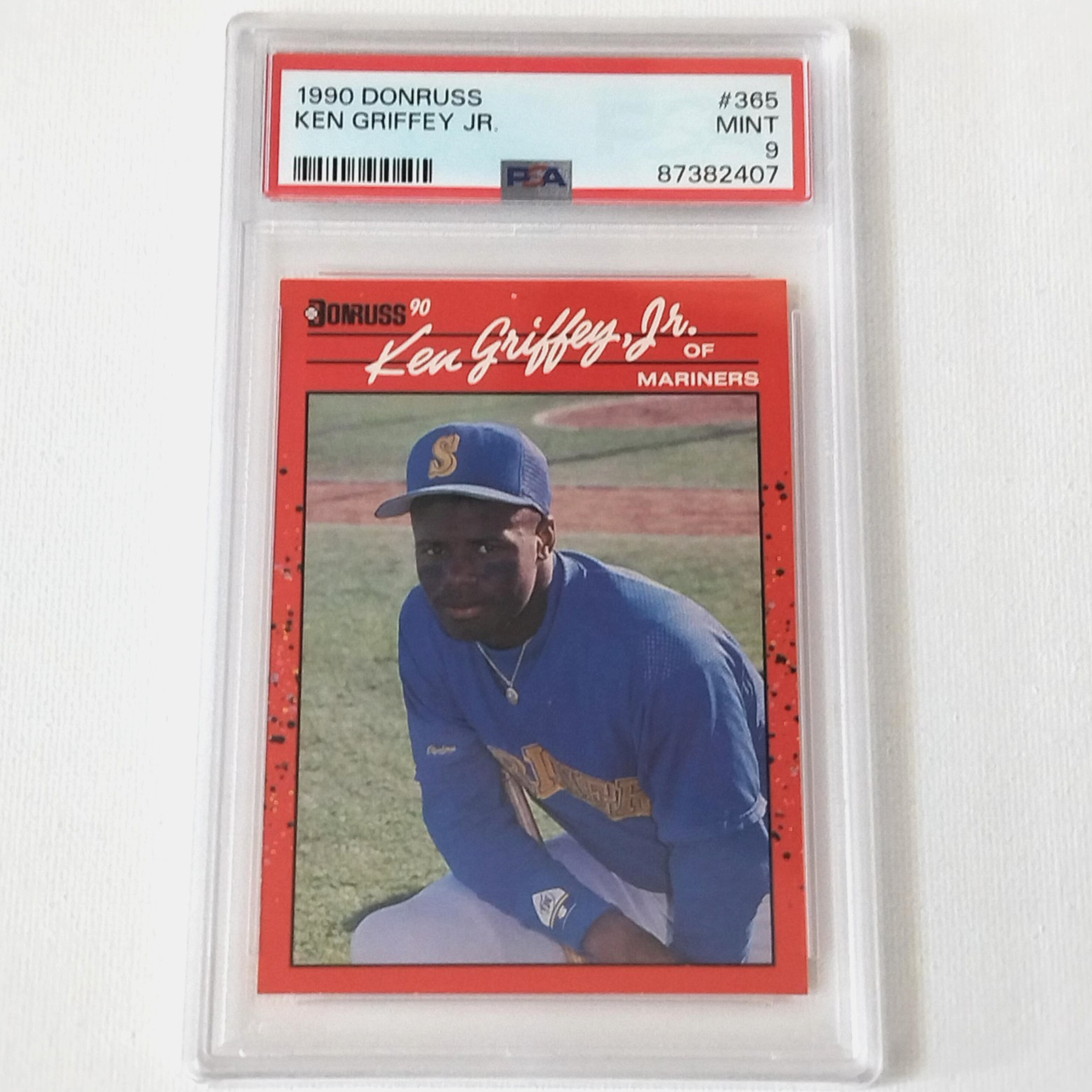 1990 Donruss #365 Ken Griffey Jr. Mariners HOF PSA 9 MINT