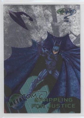 1995 Fleer Metal Forever Silver Flasher Batman Grappling for Justice #40 0b3