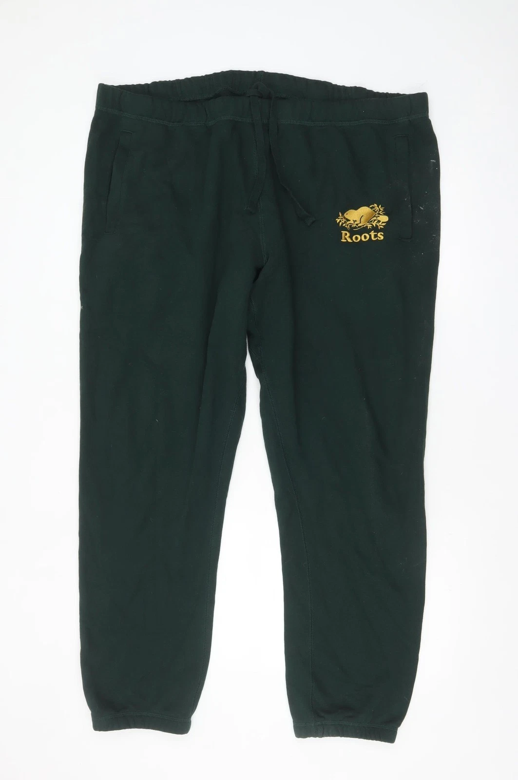 Roots Men's Green Jogger Sweatpants Size 2XL Comfortable Fleece