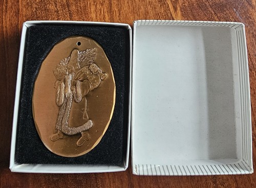 Wendell August Forge Ornament 1995 Nicholas Solid Bronze 3rd Edition w box - Picture 3 of 4
