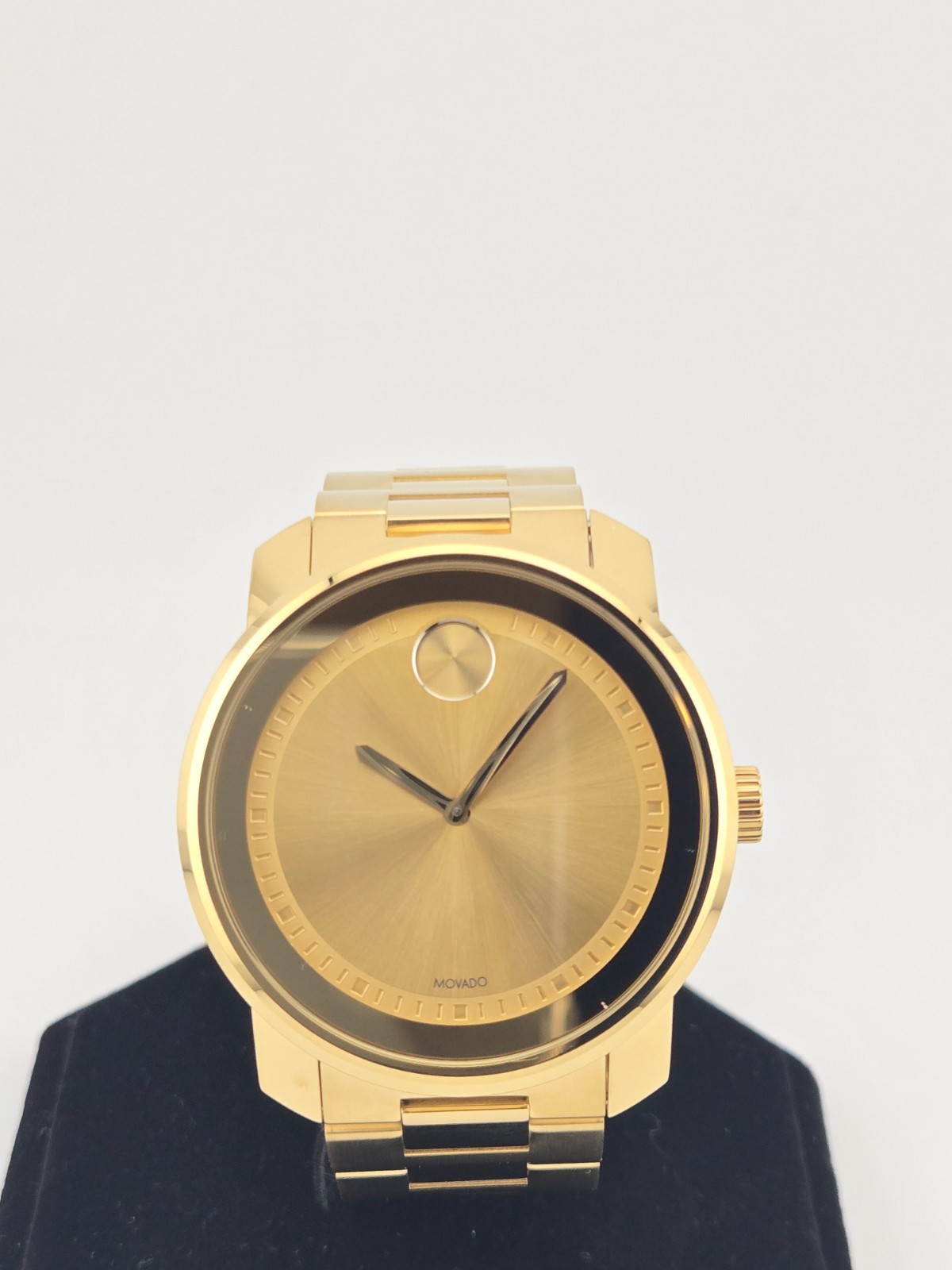 Movado Bold Men's Gold Tone Stainless Steel Swiss Watch - 3600258