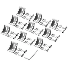 10PCS 4040 4080 Aluminum Extrusion Profile Connector, Corner Mounting Bracket