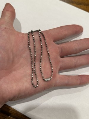 Chrome Hearts Ball Chain Sterling Silver .925 Necklace 15in CH | eBay