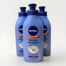 3 nivea smooth sensation shea butter dry skin body lotion 21oz ea