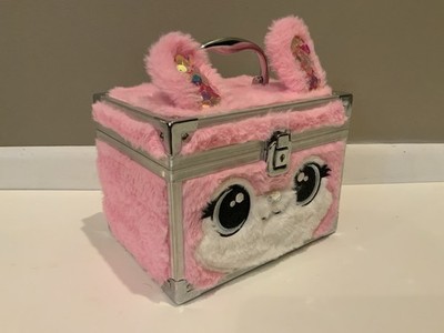 Claire's Furry Bunny Locking Makeup Case Lock Box - Pink w/ Key | eBay