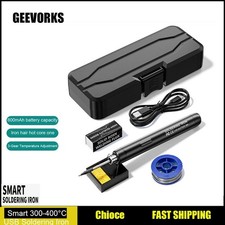 Portable Soldering Iron Kit welding Irons Solder Tools Adjustable Temperature UK