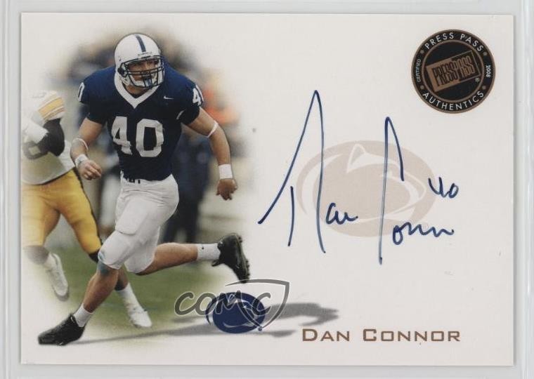 Dan Connor Press Pass Autographs #PPSDC Bronze