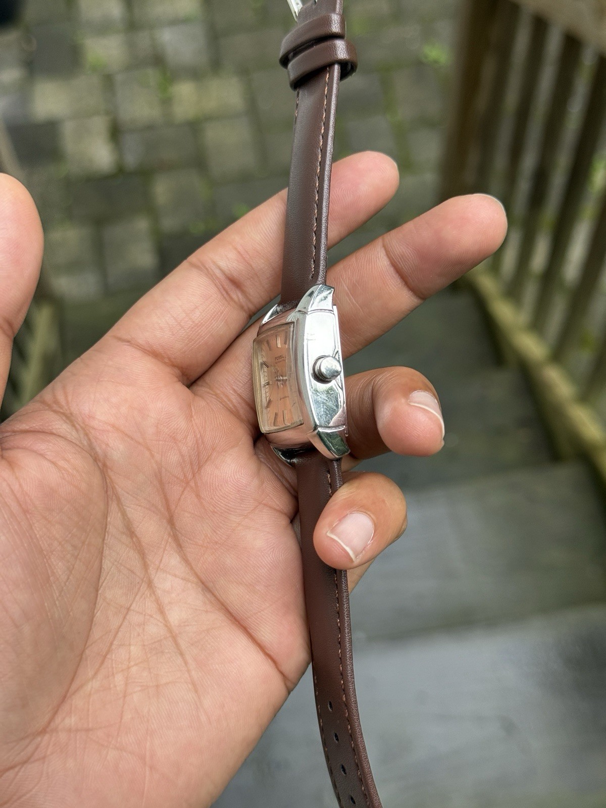 Fossil signature automatic vintage open case wome… - image 3