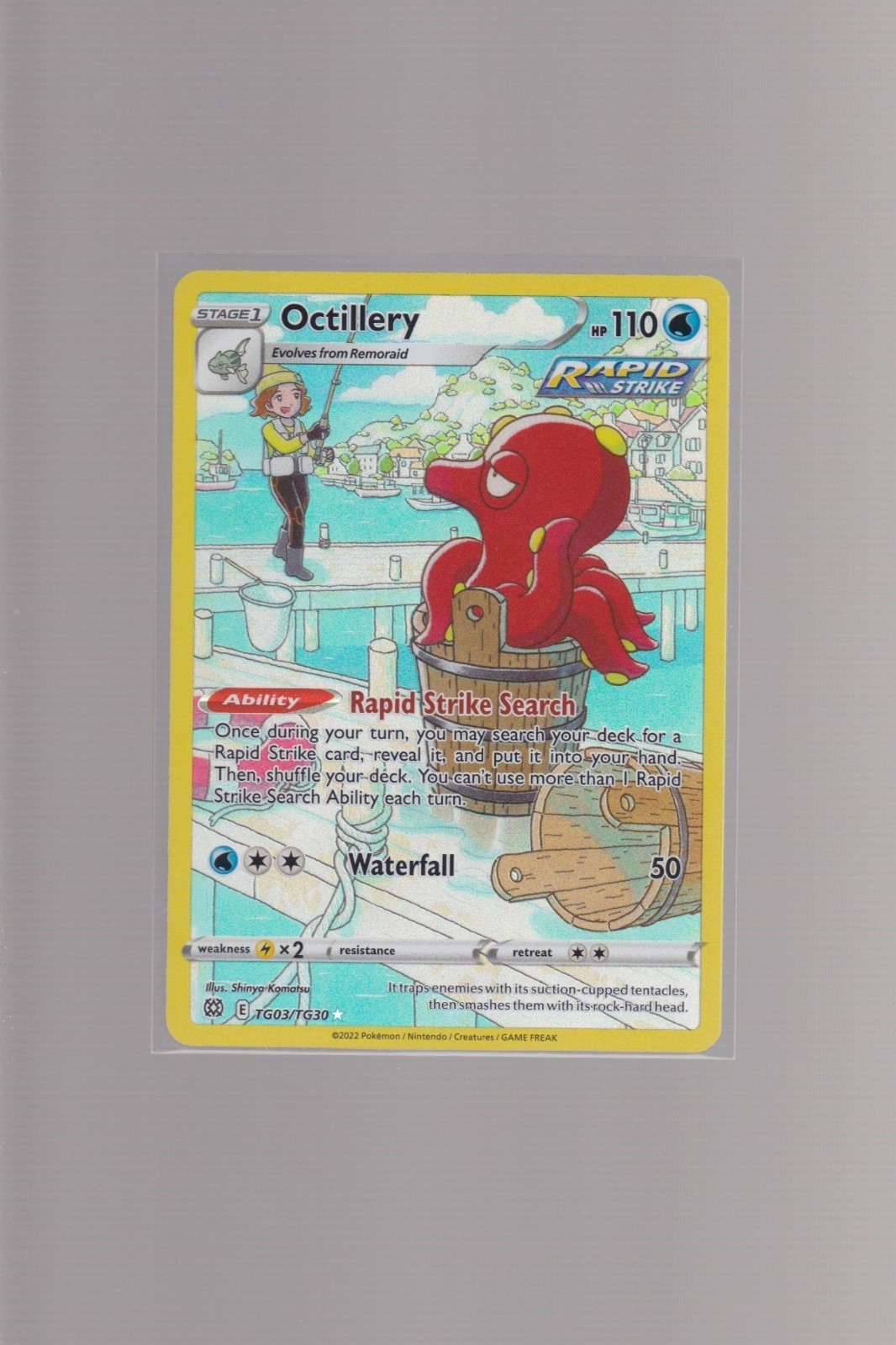 Octillery TG03/TG30 Brilliant Stars Trainer Gallery Pokemon TCG Card NM
