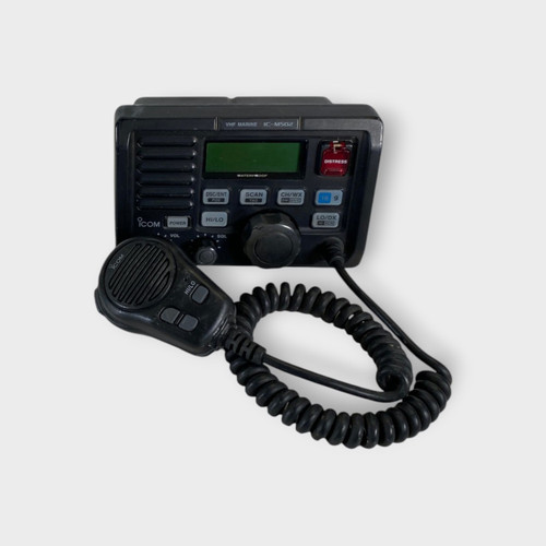 Icom IC-M502 DSC VHF Marine Transceiver W/ Attached Fist Mic - USED - Tested