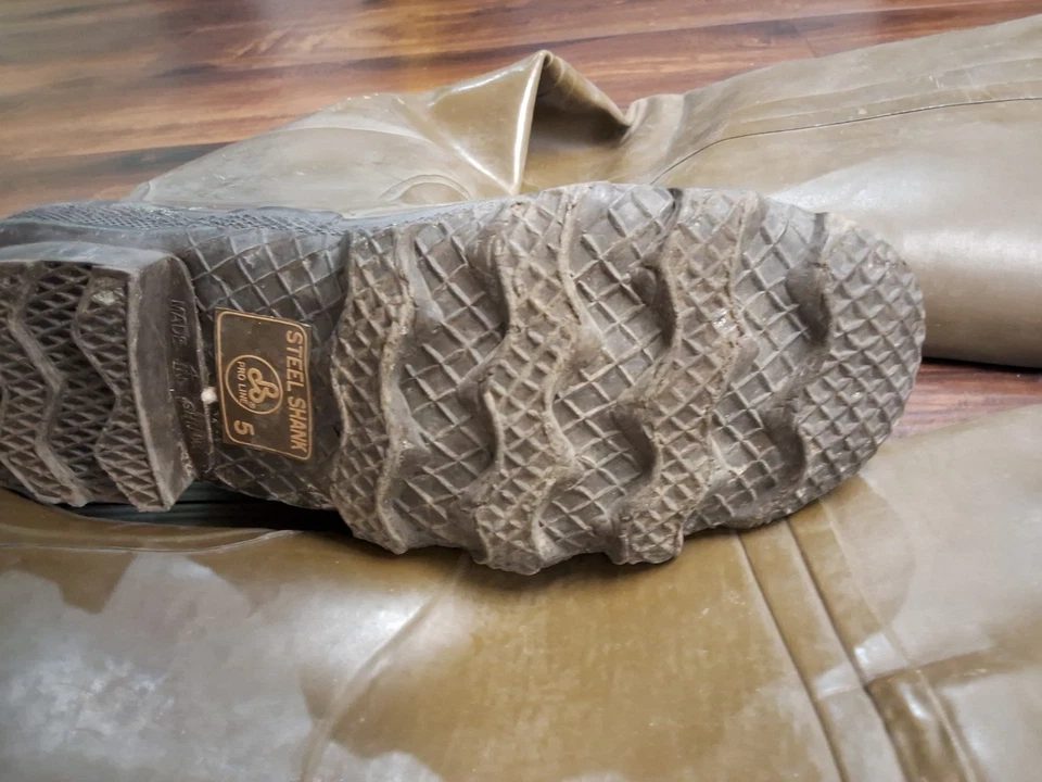 Vintage Cabela’s Canvas Hip Waders Mens Size 5 Made in USA - Image 3 of 3