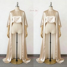 Champagne Satin Bridal Cape Sheer Wedding Dress Coverup Wedding Shawl Custom