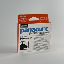 PANACUR C CANINE DEWORMER FENBENDAZOLE EXP 06/2027 SEALED