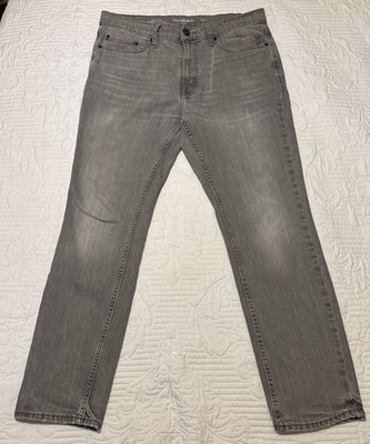 Goodfellow & Co Slim Straight Denim Jeans Light Gray Men 36x30 (34x29)