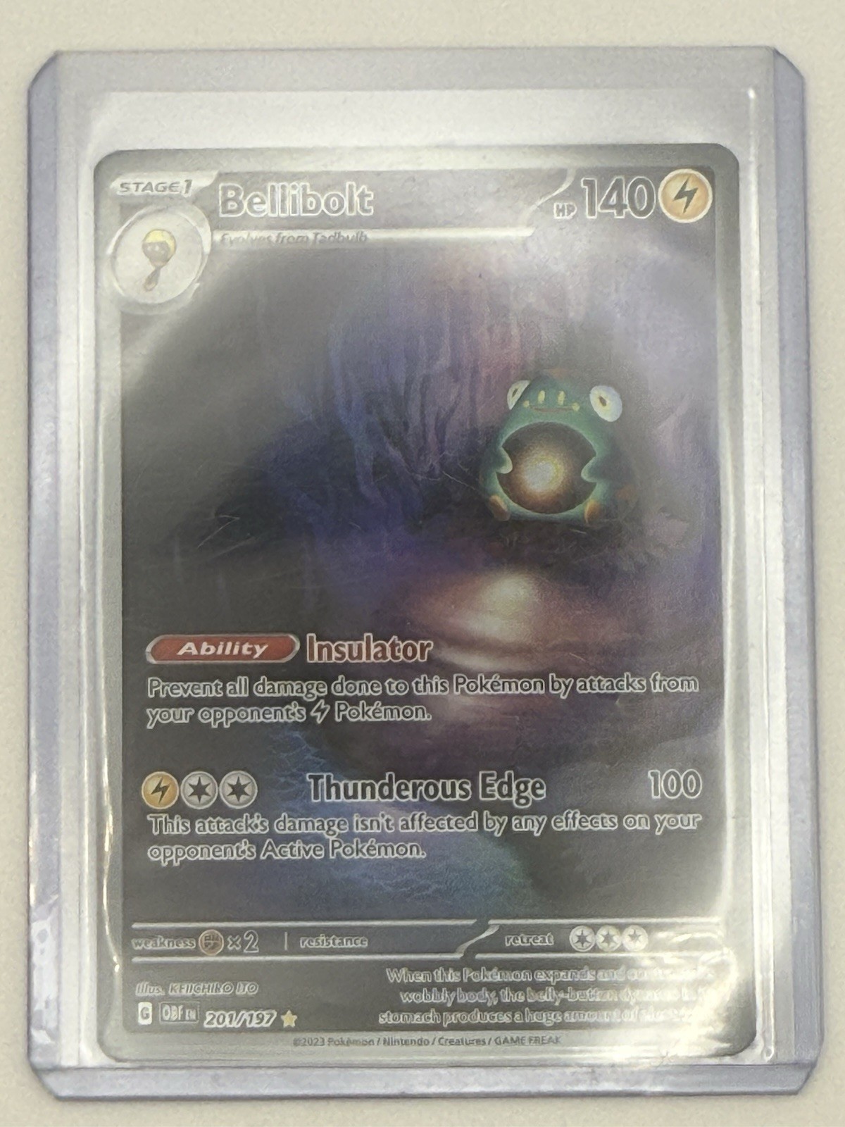 Bellibolt 201/197 SV03: Obsidian Flames Holo
