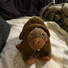 Wild Republic Brown Plush Tortoise Small 6-14 in 2005 - Steam Sanitized