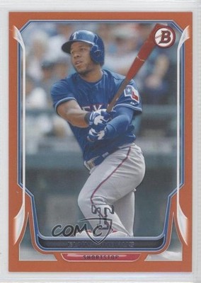 2014 Bowman Orange 10/250 Elvis Andrus #144 3c7