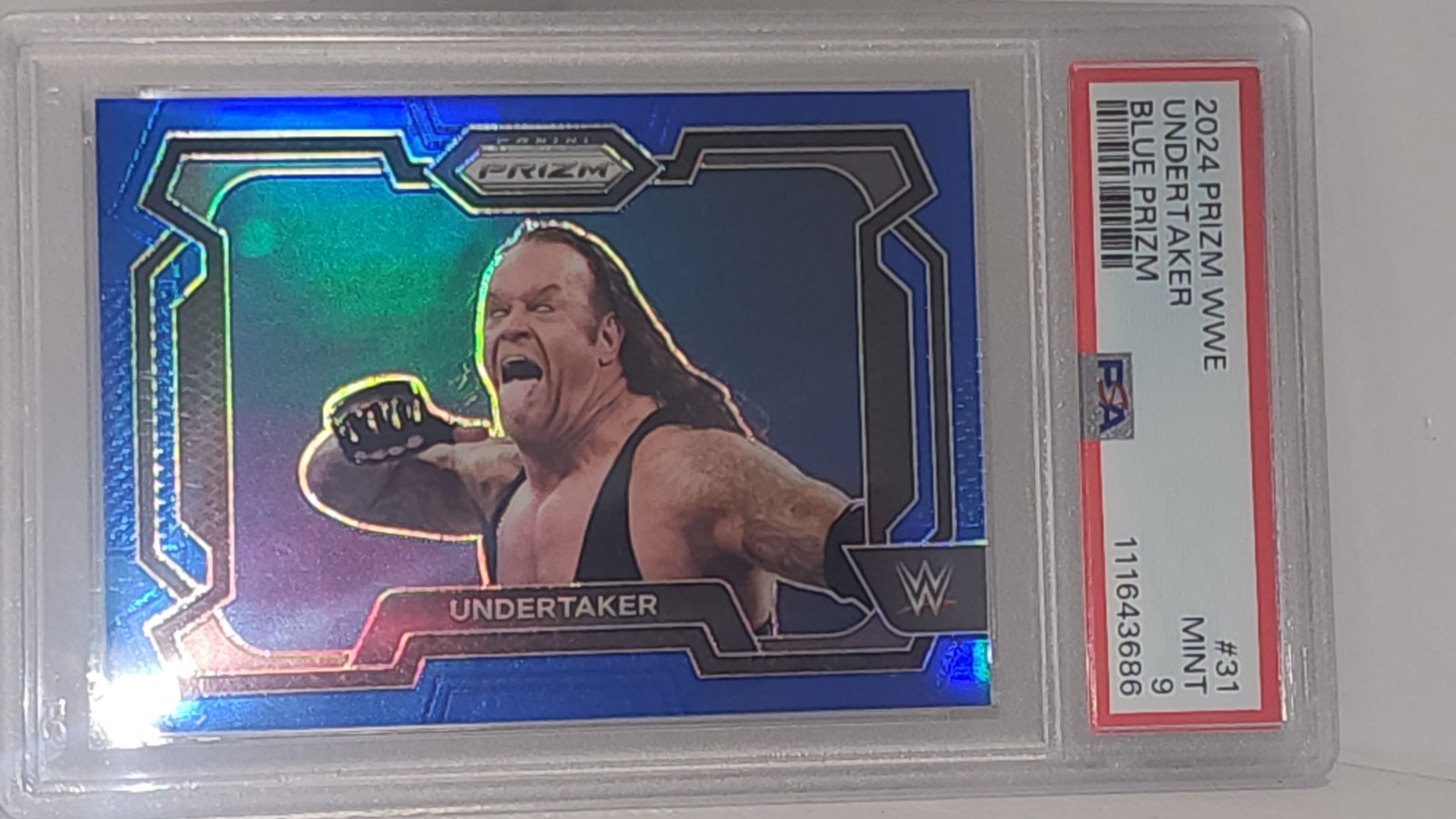 2024 Panini Prizm WWE Blue Undertaker #31 -  /199 - PSA 9 MINT! LOW POP!!