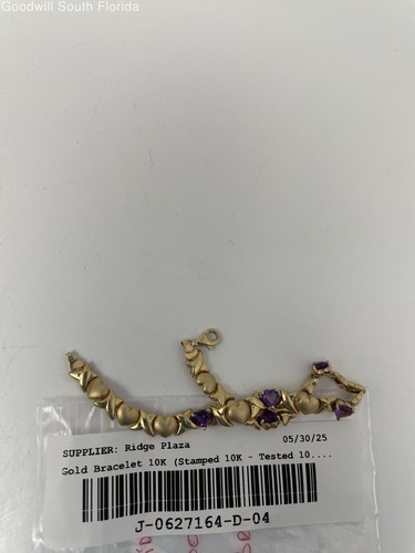 Gold Bracelet 10K (Stamped 10K - Tested 10.06Kt) Weight 5.3g - Picture 9 of 9