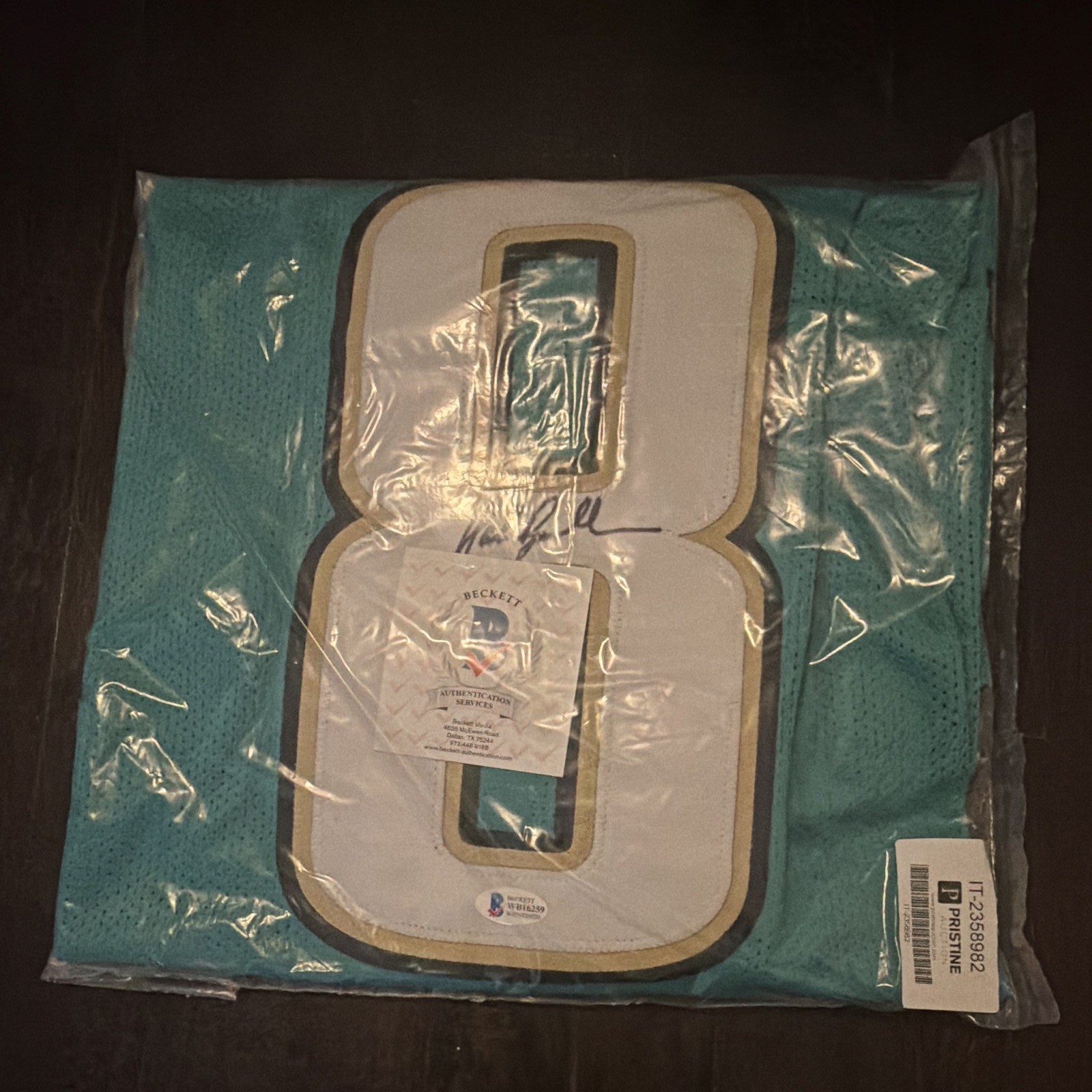 Mark Brunell Jacksonville Jaguars Signed Football Jersey BAS Beckett Auth