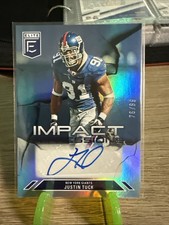 2023 Donruss Elite JUSTIN TUCK Impact Impressions Auto /99 GIANTS Notre Dame