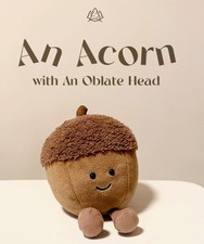 Jellycat Amuseables Acorn - Quirky & Cute, Brand New with Tags & Dust Bag
