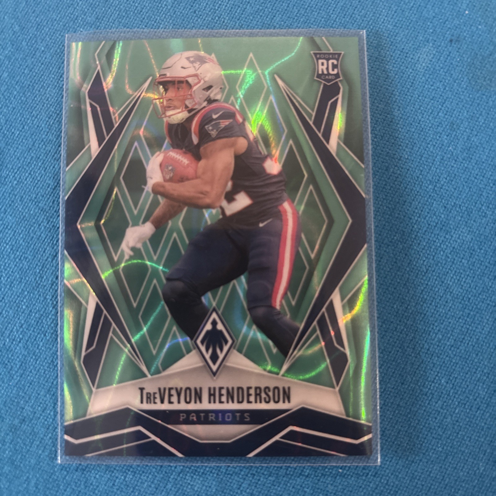 2025 Panini Phoenix - Rookies TreVeyon Henderson #187 Teal Lava 146/175 (RC)