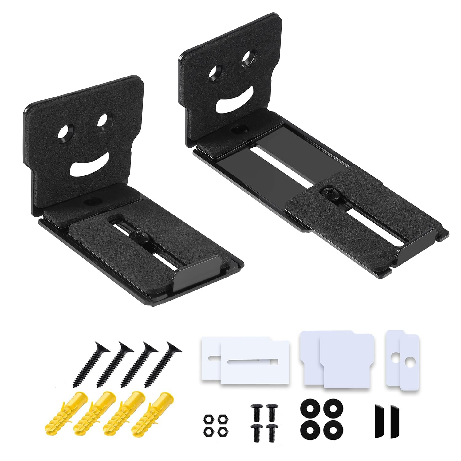 Adjustable Soundbar Mount, Universal Sound Bar Wall Brackets Works with Most ...-image