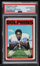 PSA/DNA 1972 Topps Larry Little #240 Certified Authentic Auto HOF 0xc6