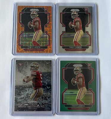 Trey Lance rookie cards Lot Of 7!