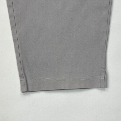 Eileen Fisher Organic Cotton Twill Pants Women PL *flawElastic Waist Zip Closure - Picture 3 of 8